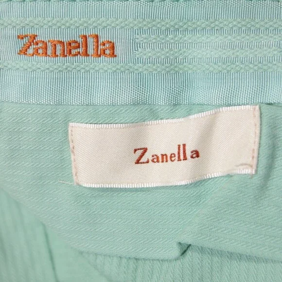 Zanella NWT Chinos / Casual Pants Size 36 US Noah In Solid Green Cotton Blend